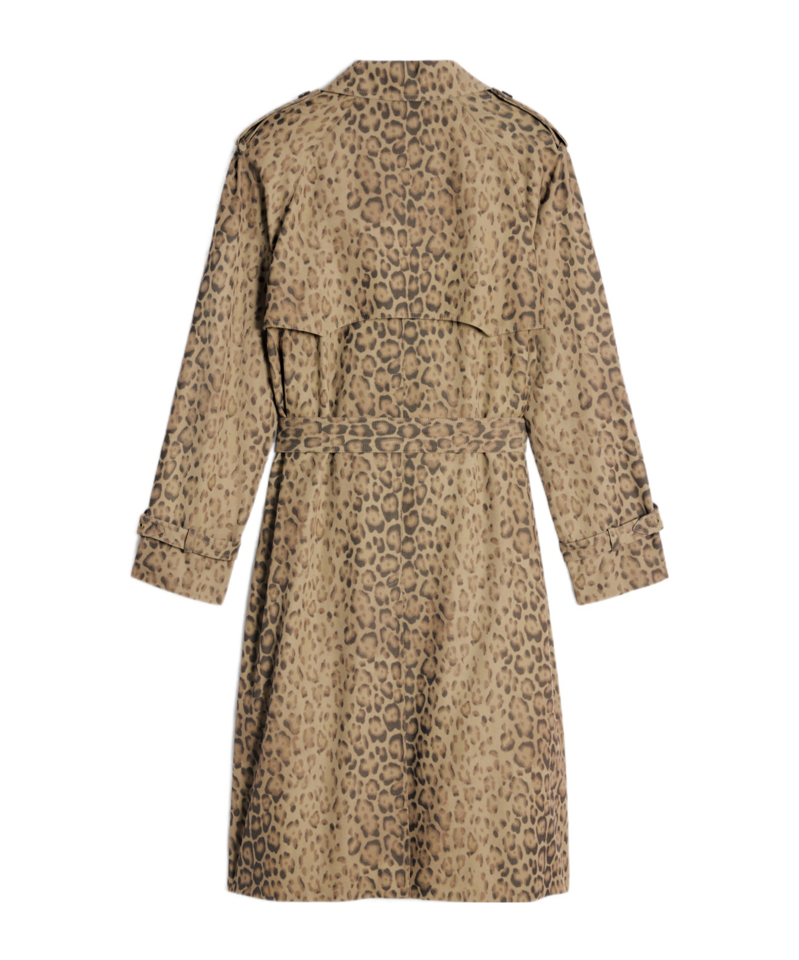 Celine Double-breasted Trench Coat In Brown