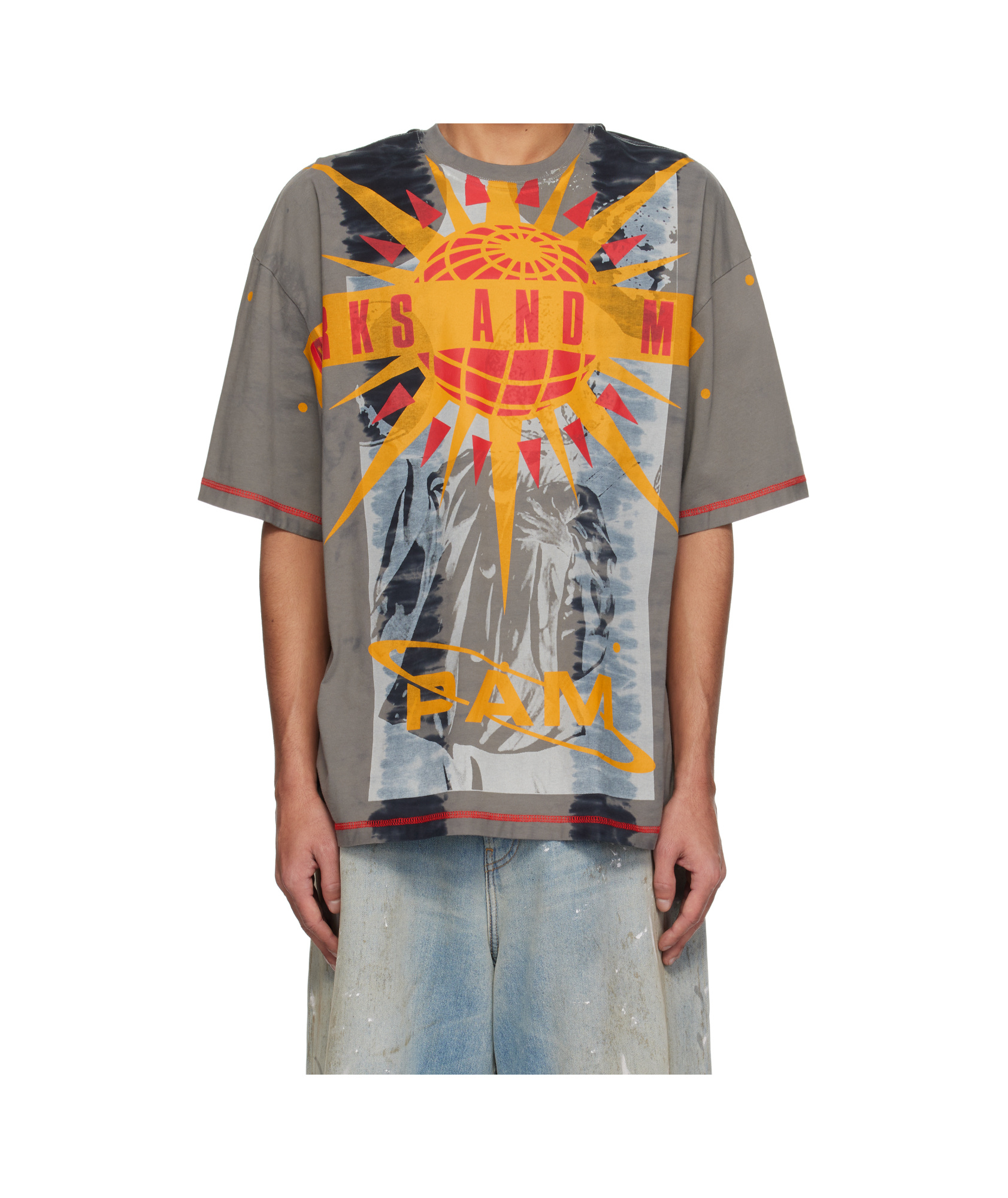Perks And Mini Gray Sphere 360 T-shirt In Gray
