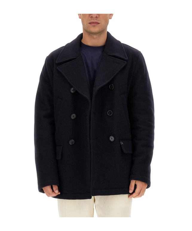 Fay Wool Coat In Black