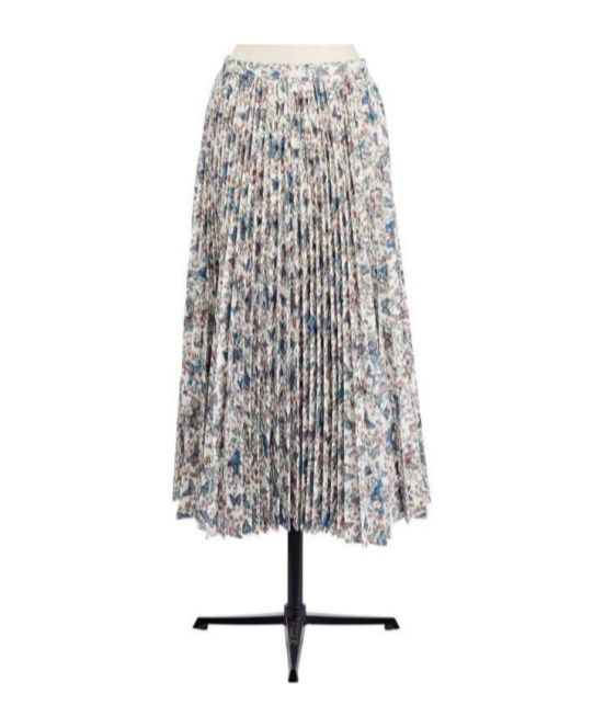 Dior Pleated Skirt In Gray