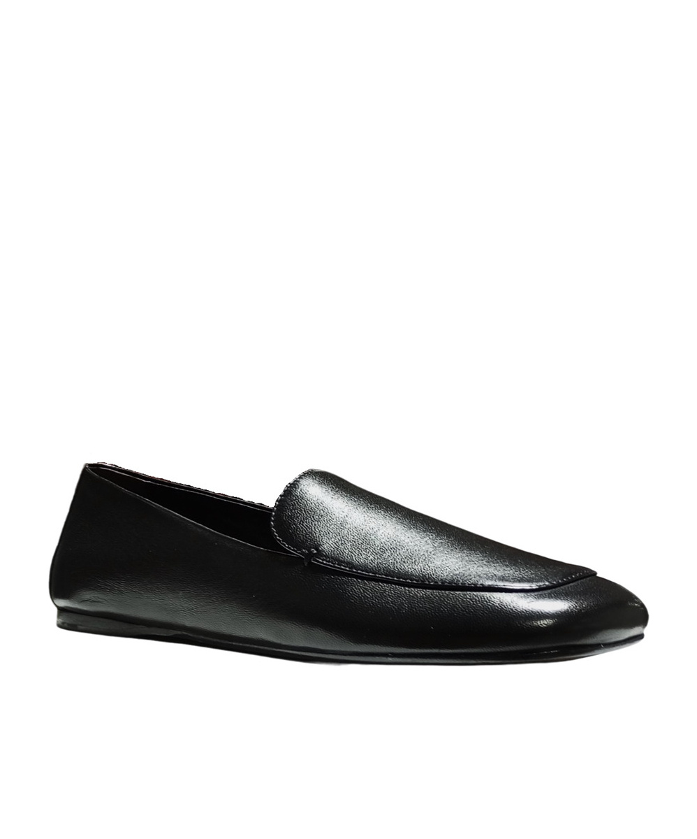 Khaite Black Alessio Brushed Calf Leather Loafers