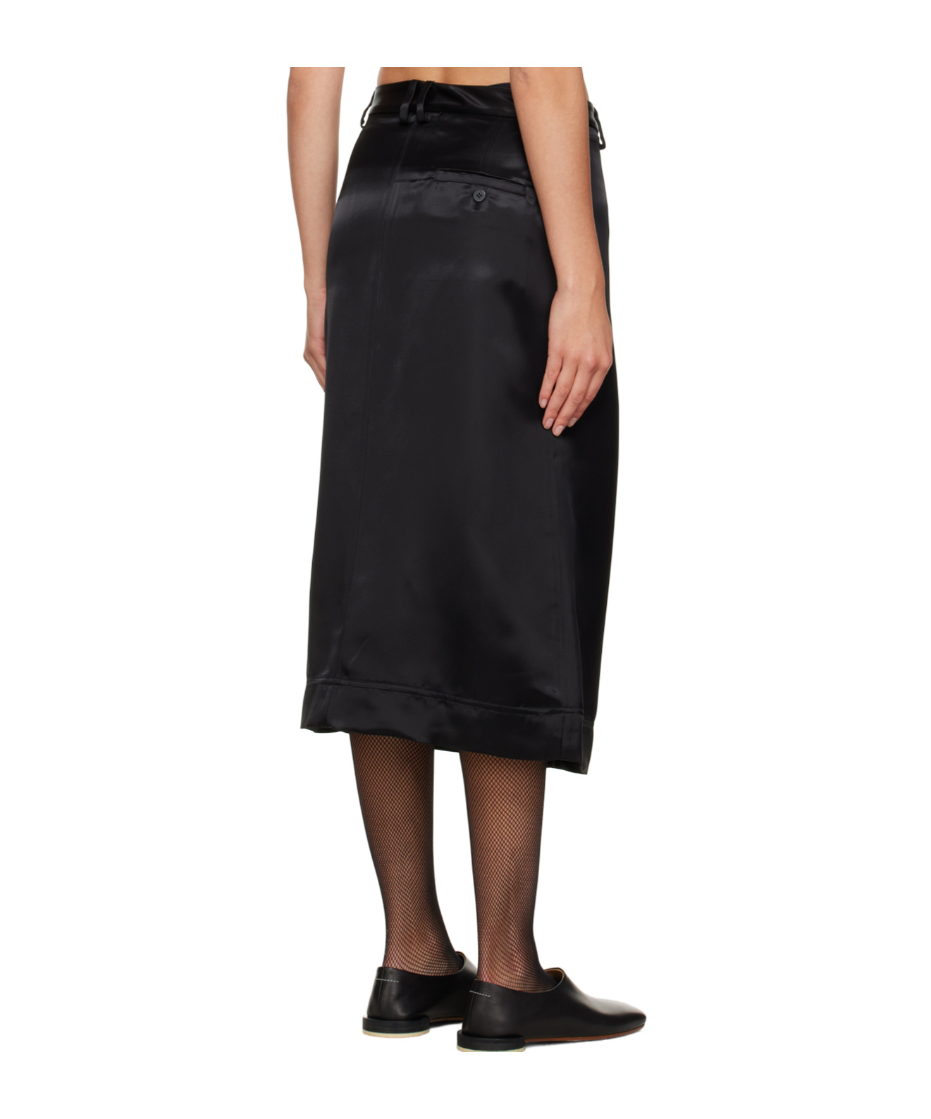 Shop Niccolò Pasqualetti Matita Satin Skirt