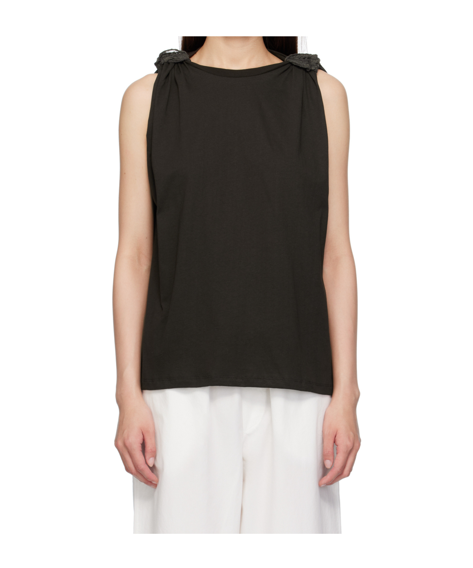 Baserange Brown Rodo Tank Top