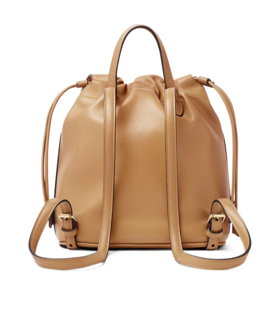 Fendi Backpack Cappuccino Brown Leather Backpack In Brown