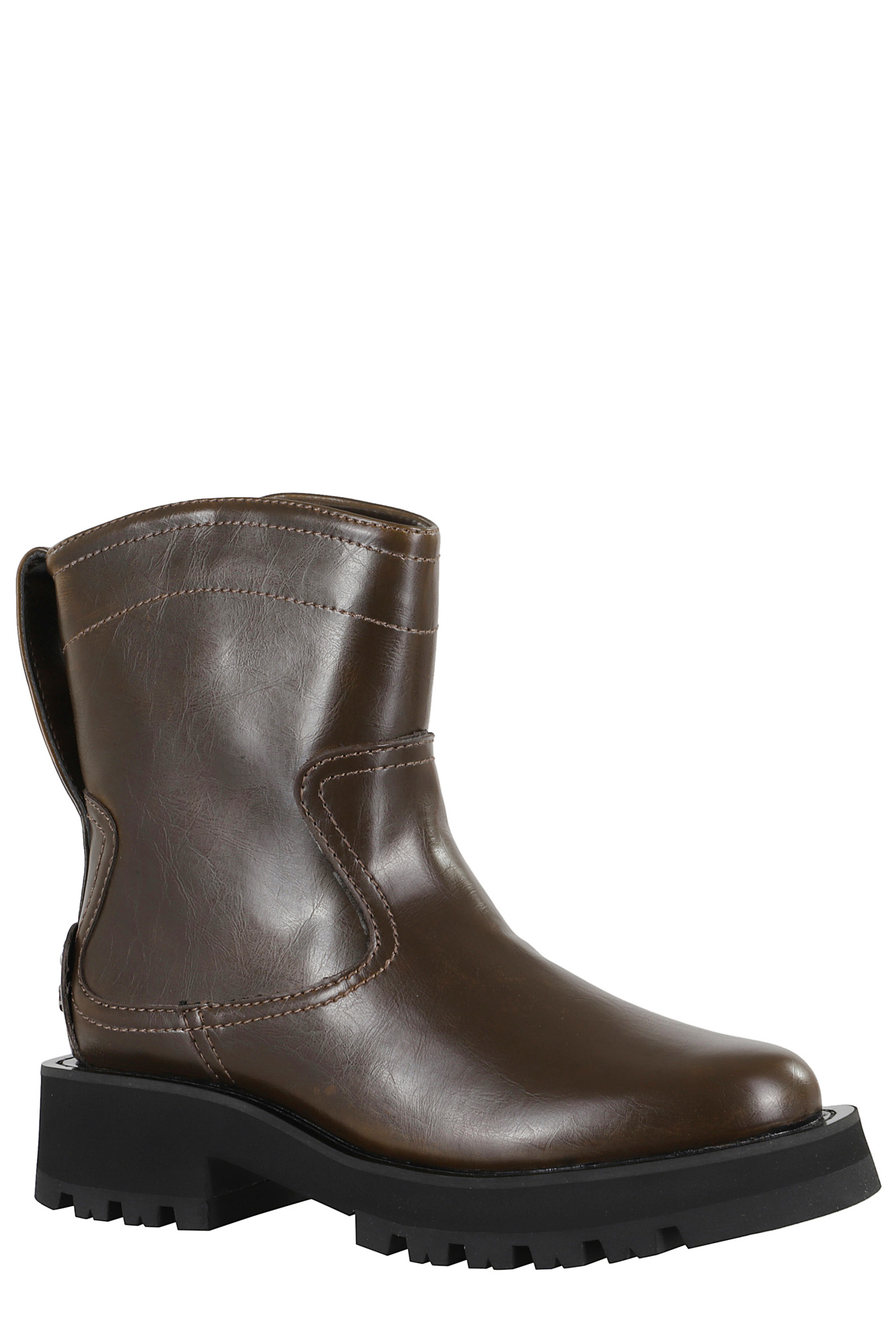 Ganni Studded Low-top Boots In Black
