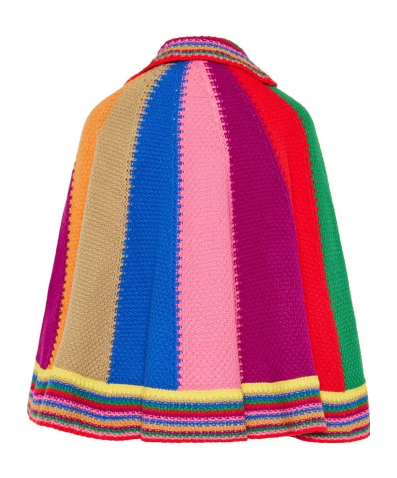 Pucci Colourblock Cape In Multicolor