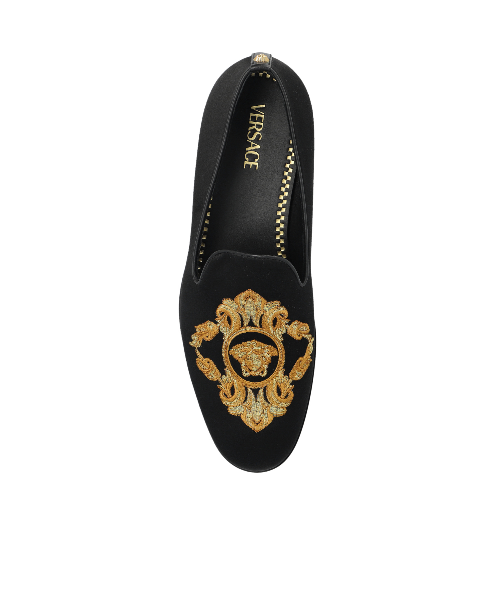 Versace Medusa Head Embroidered Loafers
