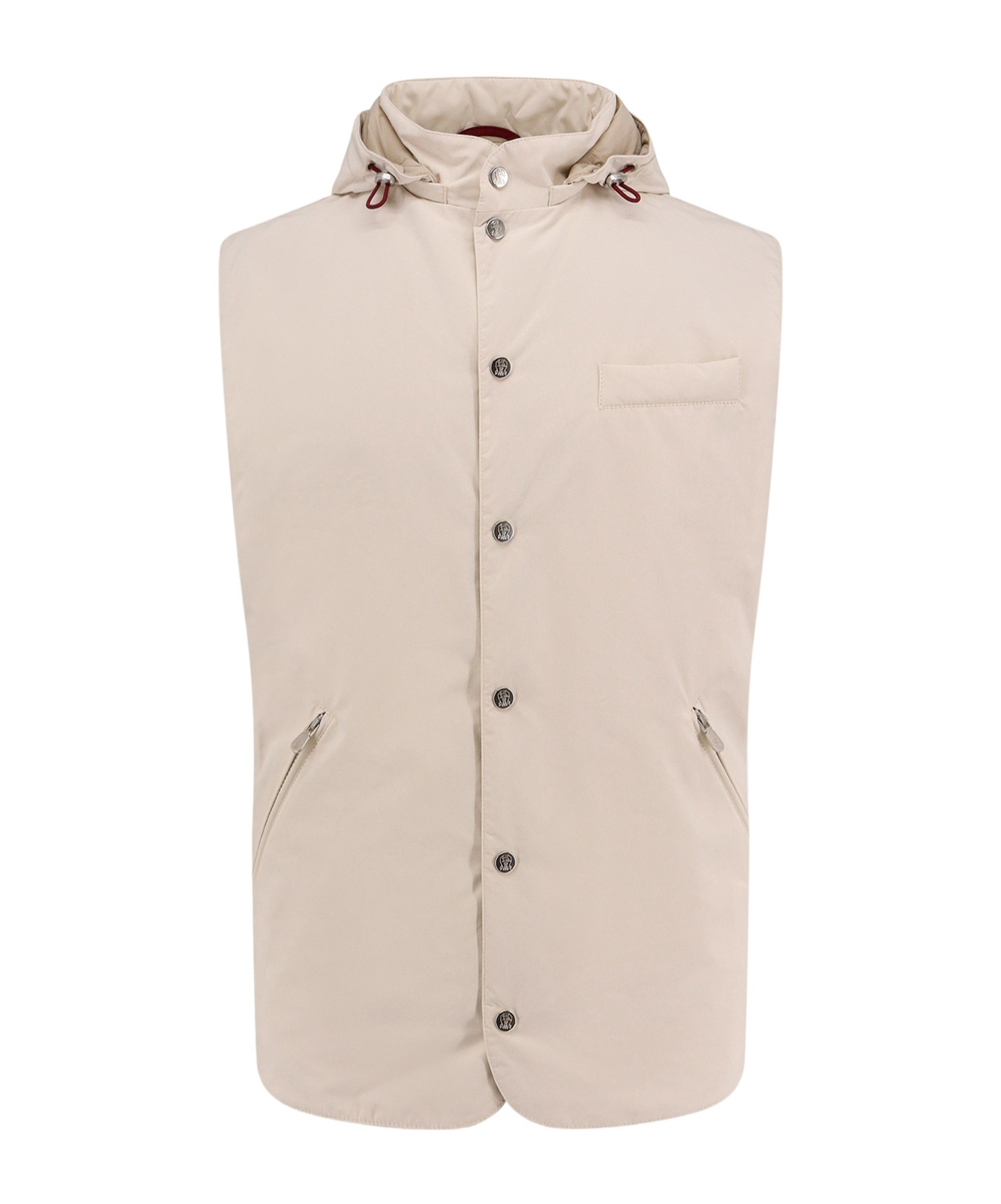 BRUNELLO CUCINELLI BRUNELLO CUCINELLI WATER-RESISTANT HOODED GILET