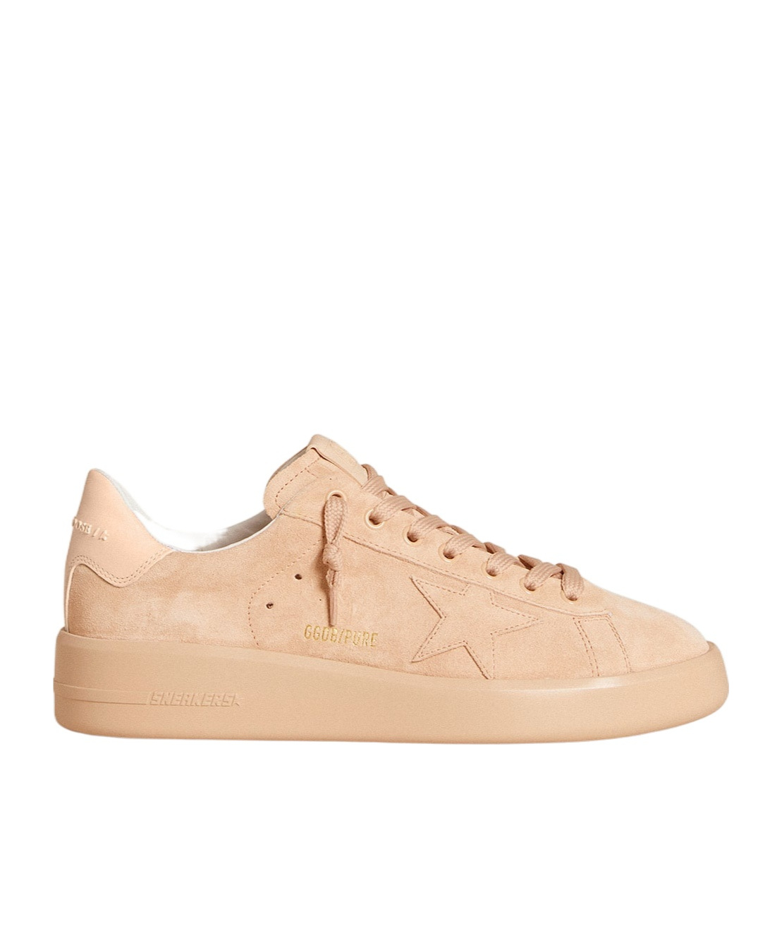 Golden Goose Lace-up Low-cut Casual Shoes In Nude
