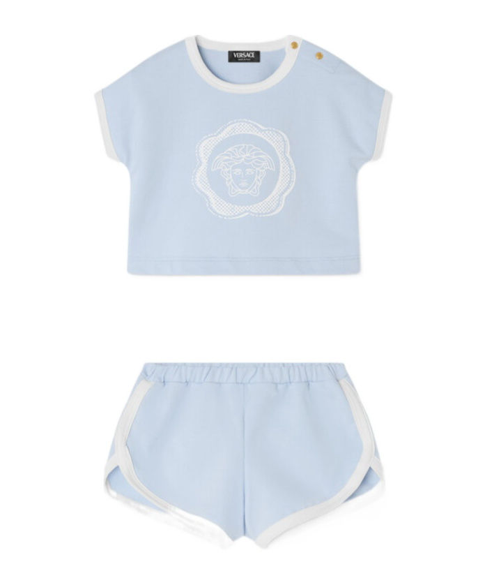 Versace Medusa-print Shorts Set