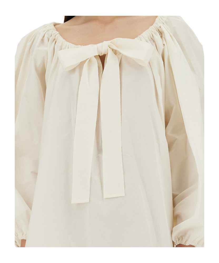 Patou Women's Ruffle Hem Dress In White