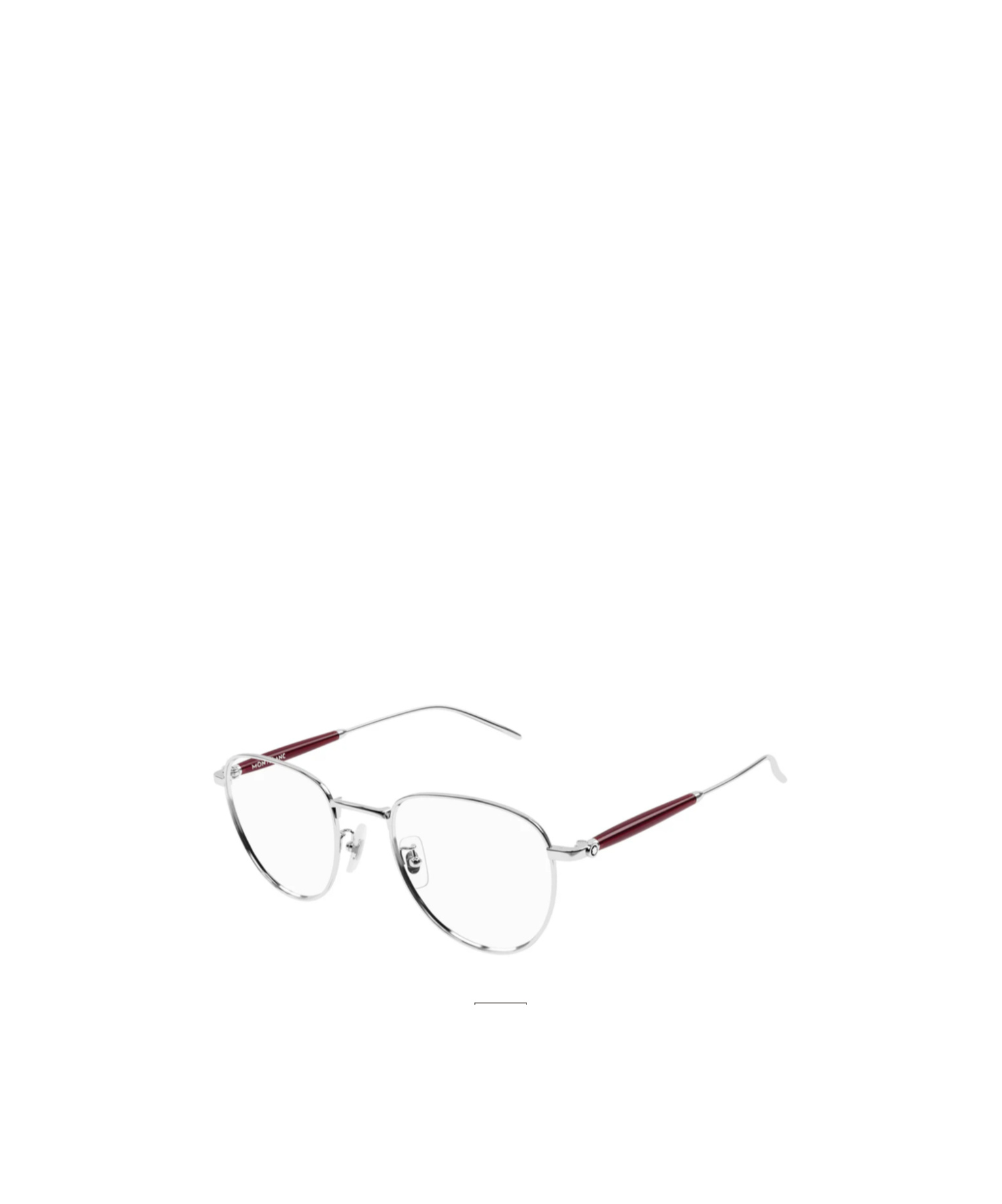 Montblanc Eyewear Round Frame Glasses In White