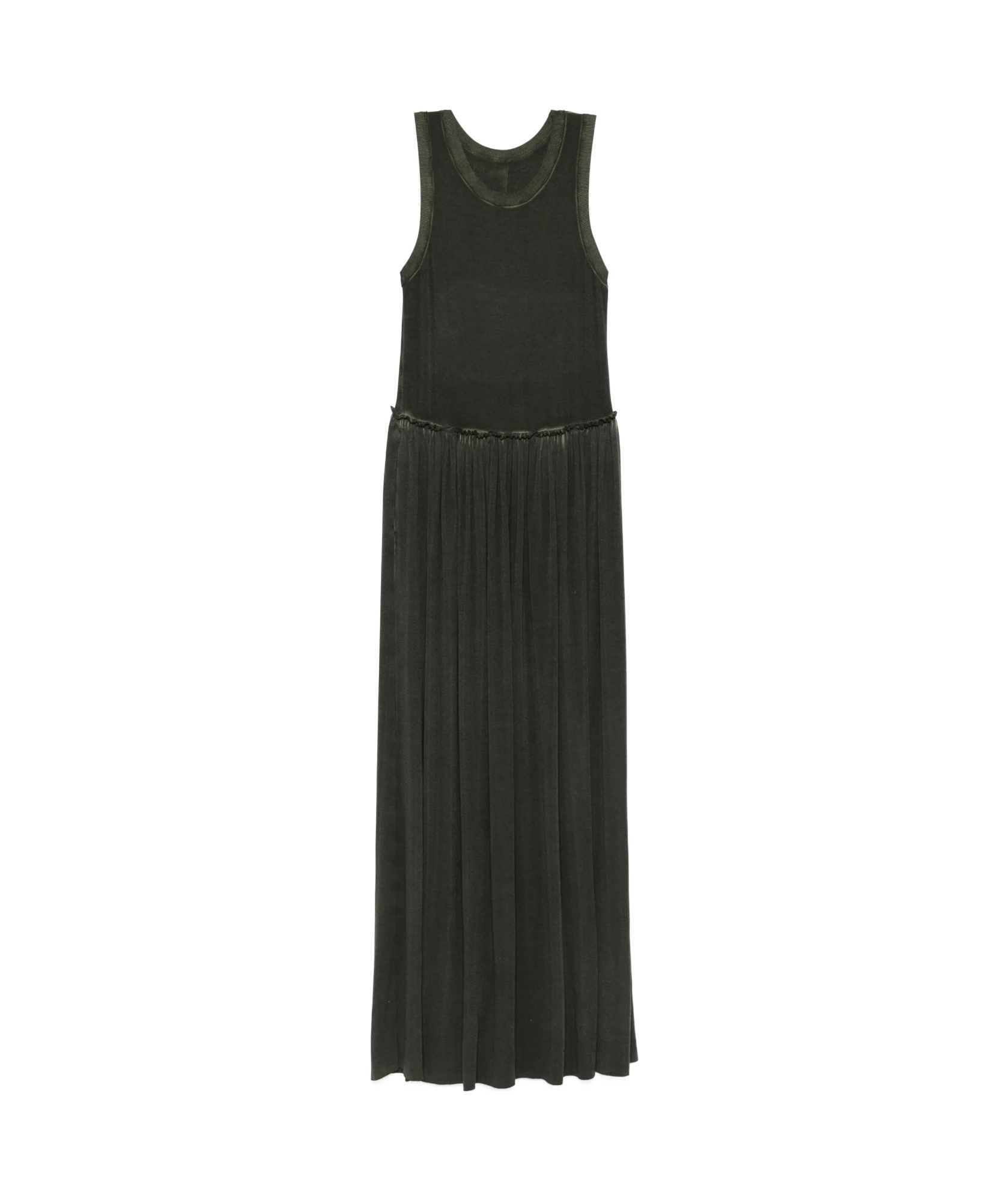 Shop Uma Wang Sleeveless Dress In Green