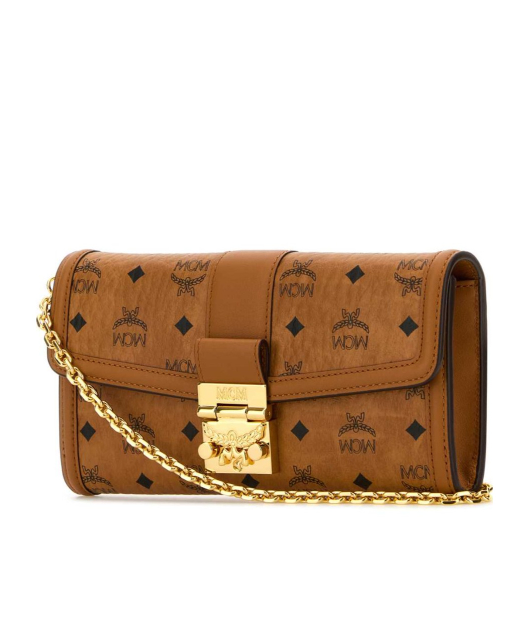 Mcm Tracy Chained Wallet In Brown