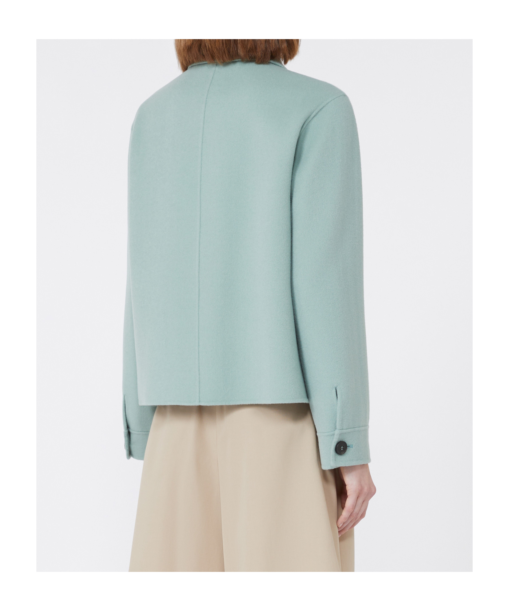 Max Mara Wool Shacket In Blue