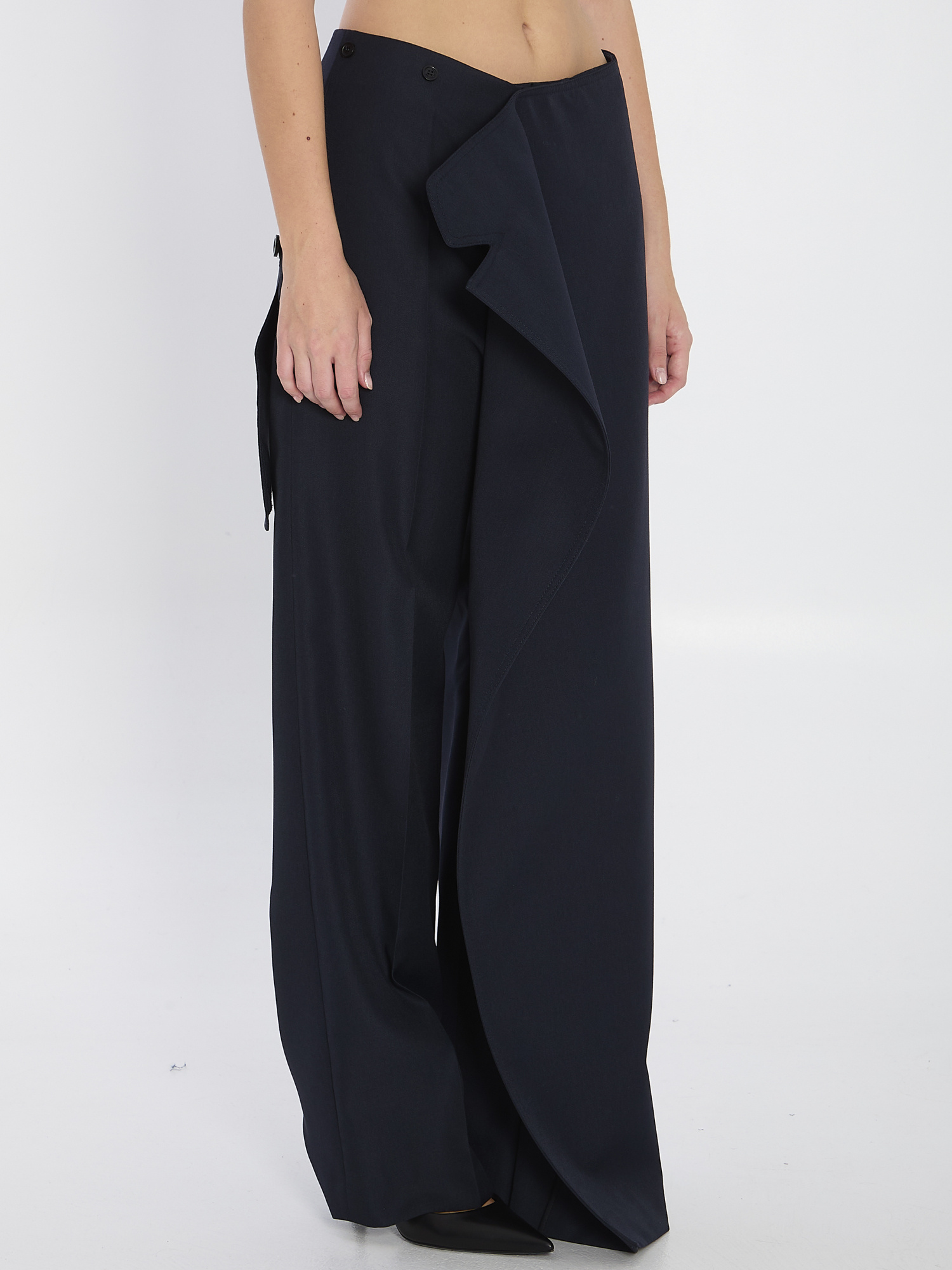 Jean Paul Gaultier Women Pantaskirt With Trench Details In Black