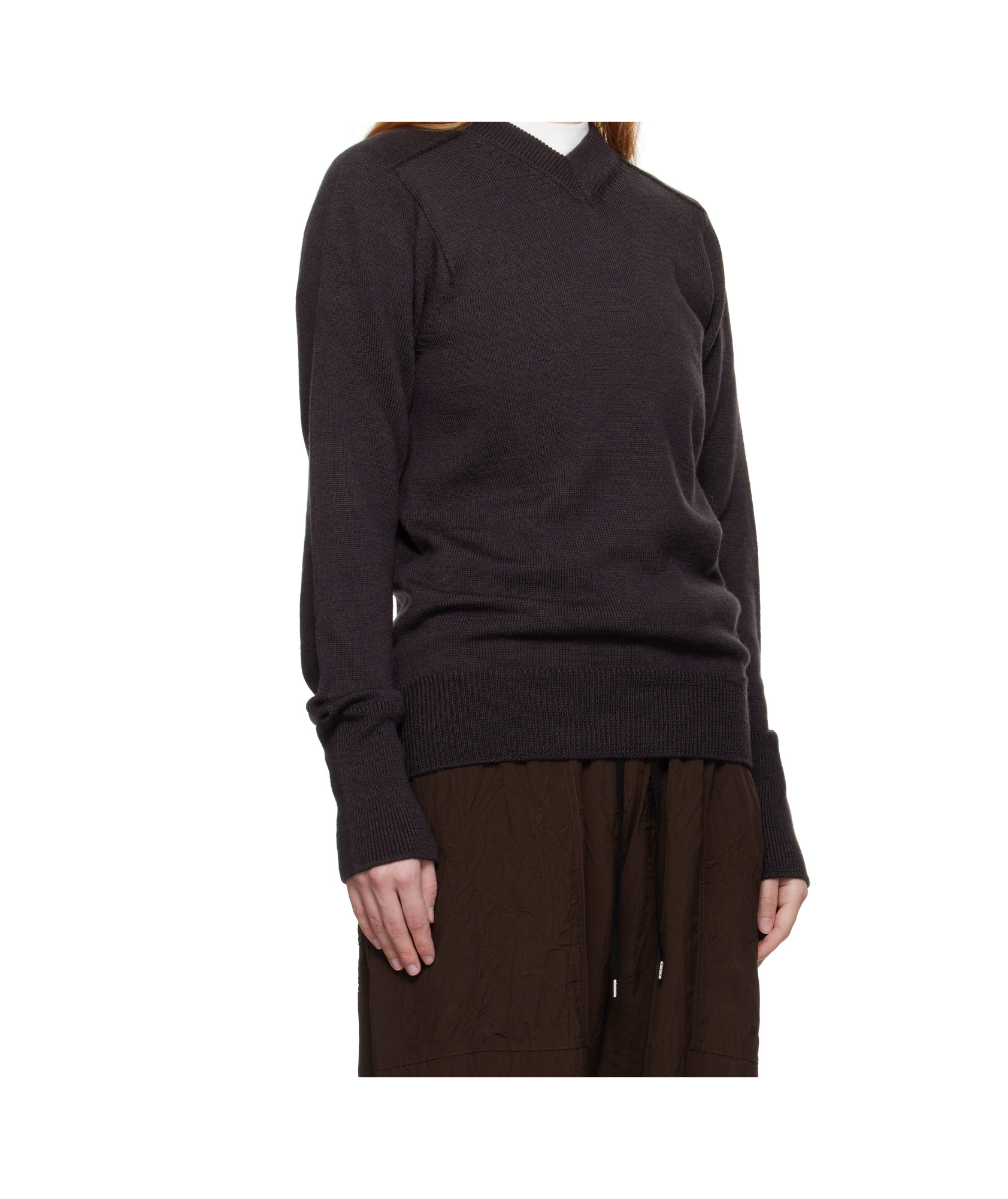Studio Nicholson Inverness Sweater In Brown