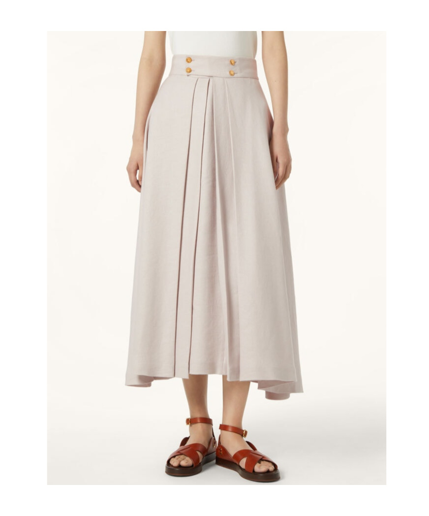 Loro Piana Petra Skirt In White
