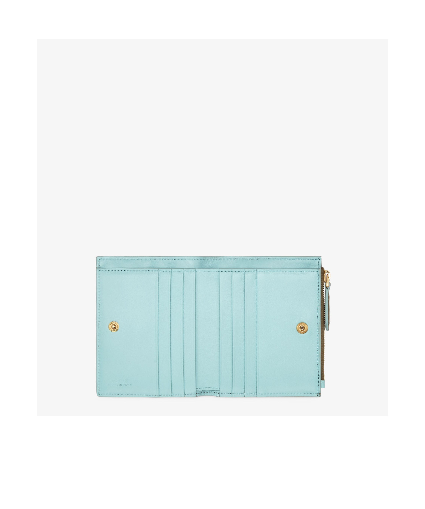 Fendi Compact Baguette Wallet In Brown