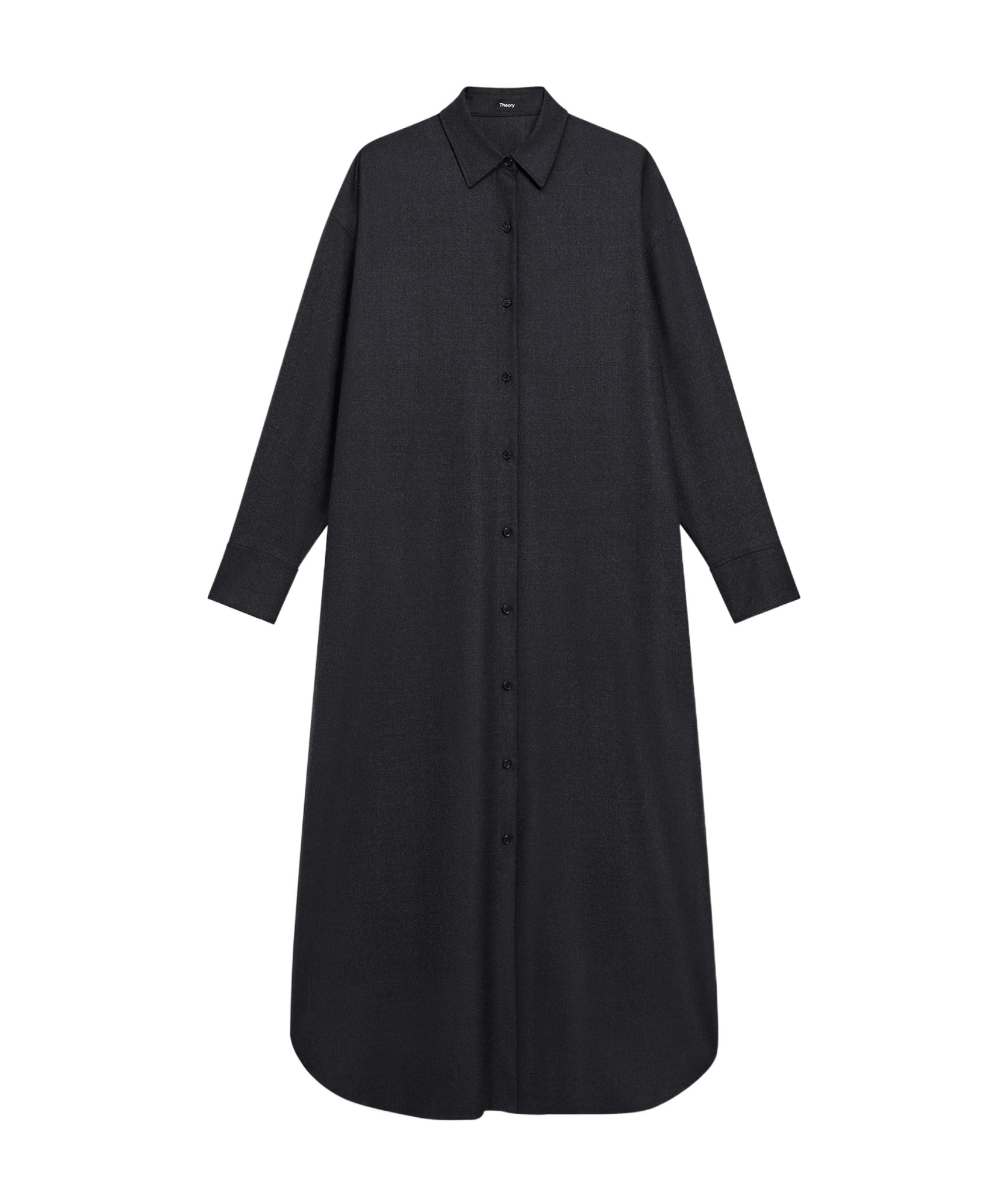 Theory Wool Shirt Skirt In Black