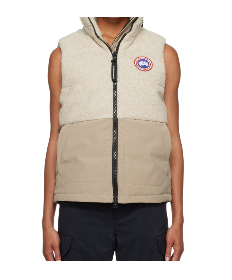 Canada Goose Elora Zipper Vest Down Jacket In Brown