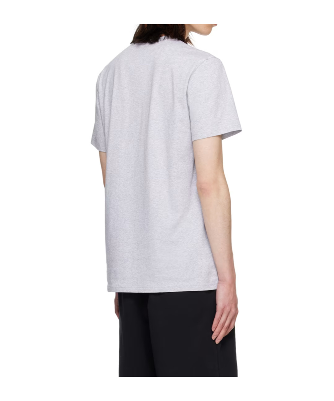 Moschino Gray Bonded Logo T-shirt In White