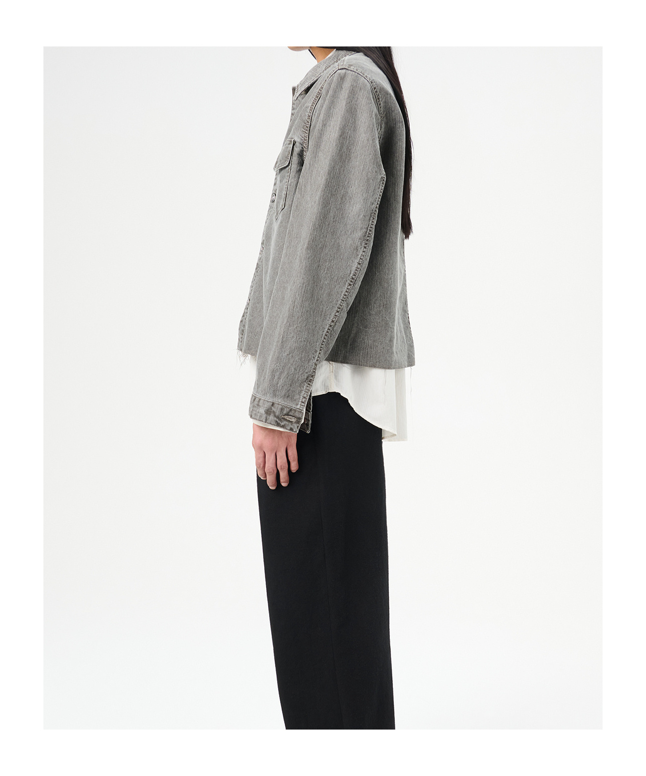 Our Legacy Long-sleeved Denim Jacket In Black