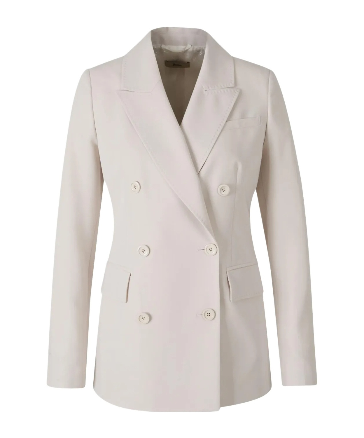 Herno Double-breasted Blazer In White