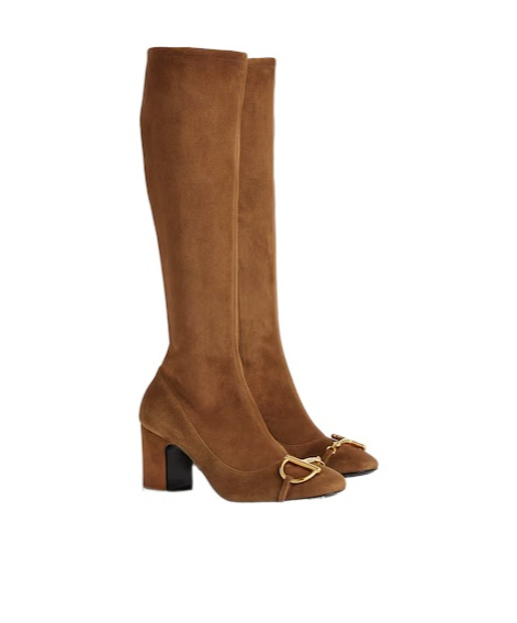 Gucci Women's Half Horsebit Boots In Brown