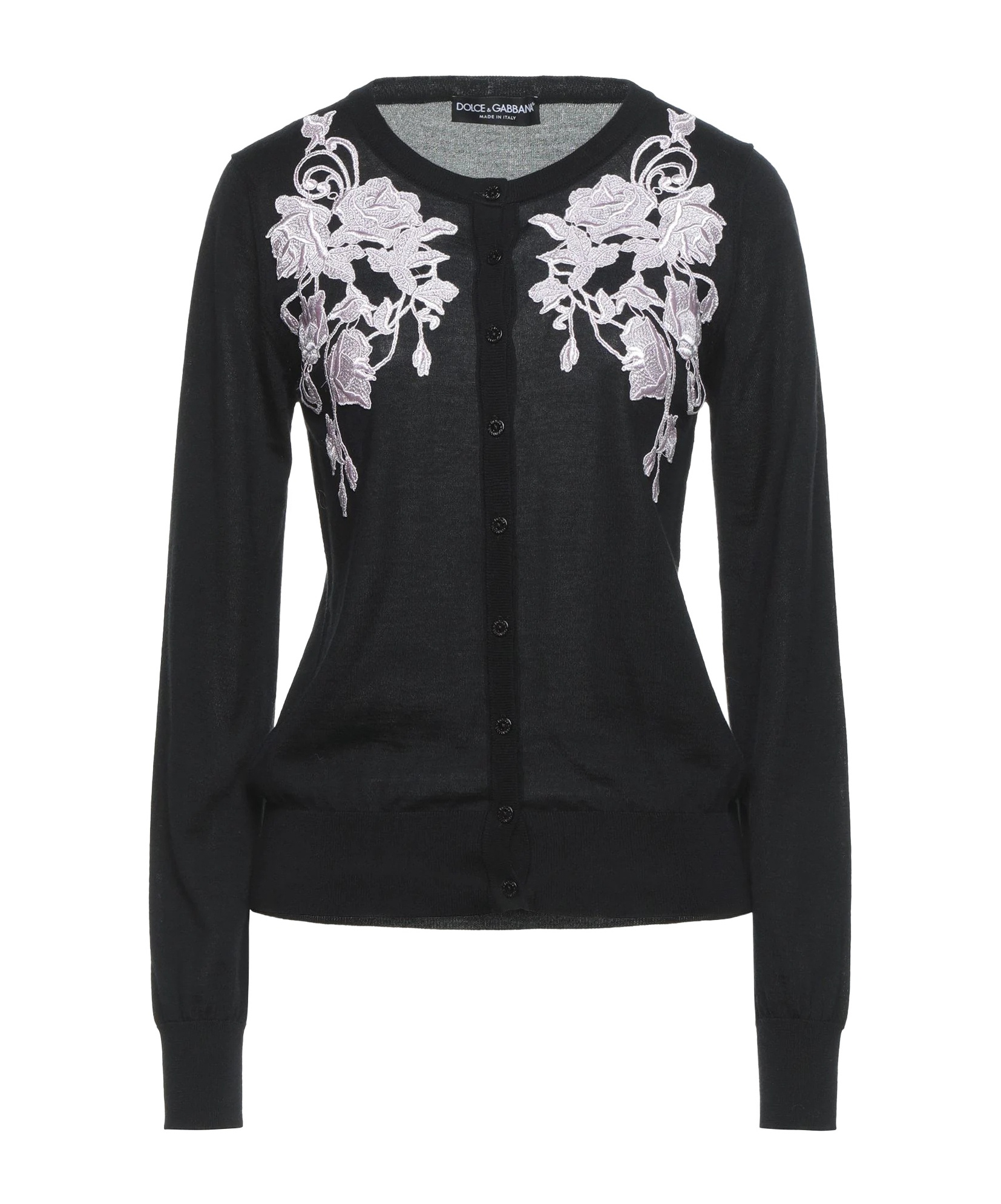 Dolce & Gabbana Printed Cardigans In Black