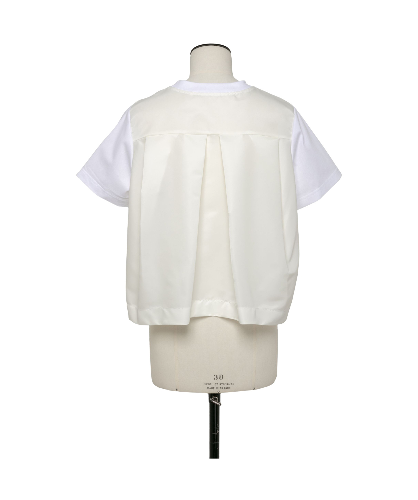 Shop Sacai Panelled T-shirt In White