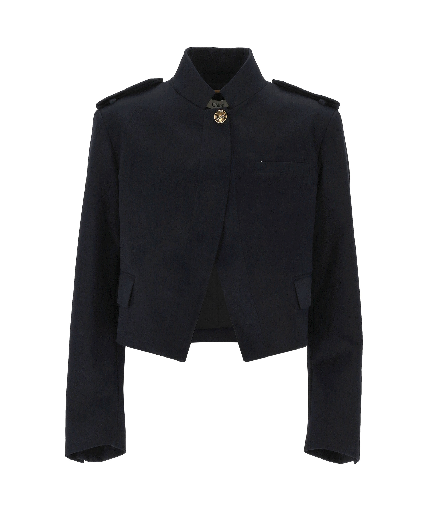 Chloé Short Jacket Epaulettes In Black