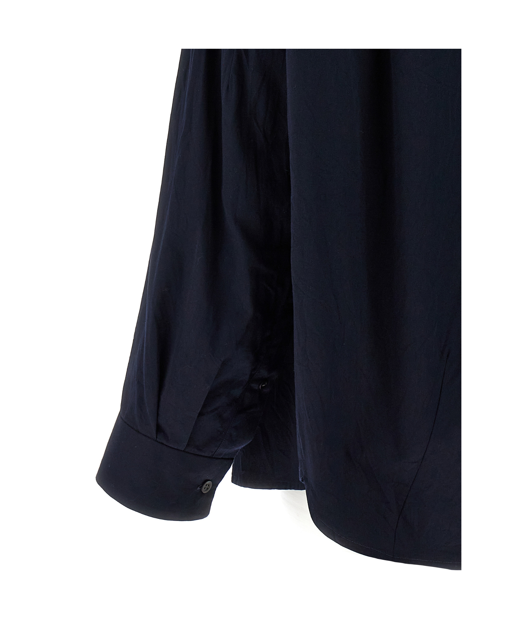 Dries Van Noten Collared Neck Long Sleeves Plain Pattern Blouse In Black