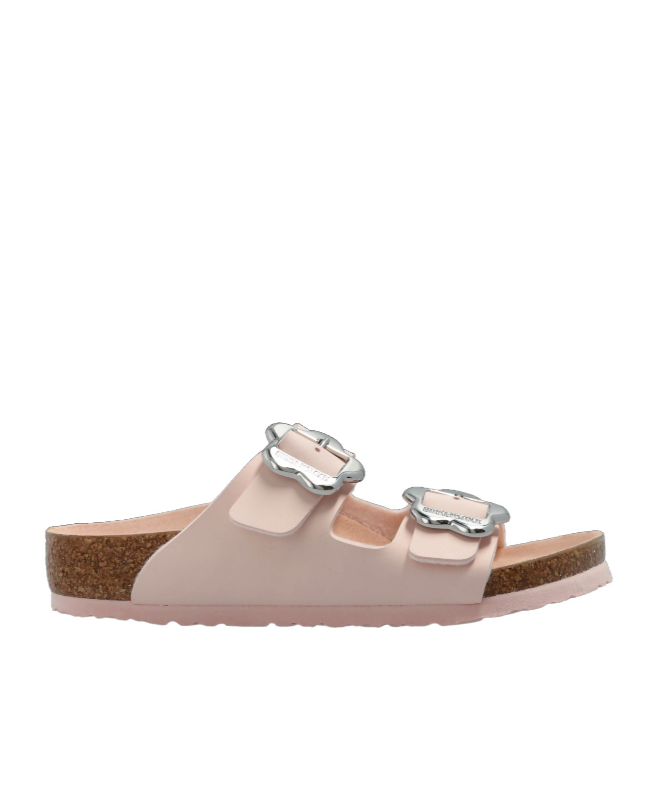 Birkenstock Round Toe Flat Sandals In Nude