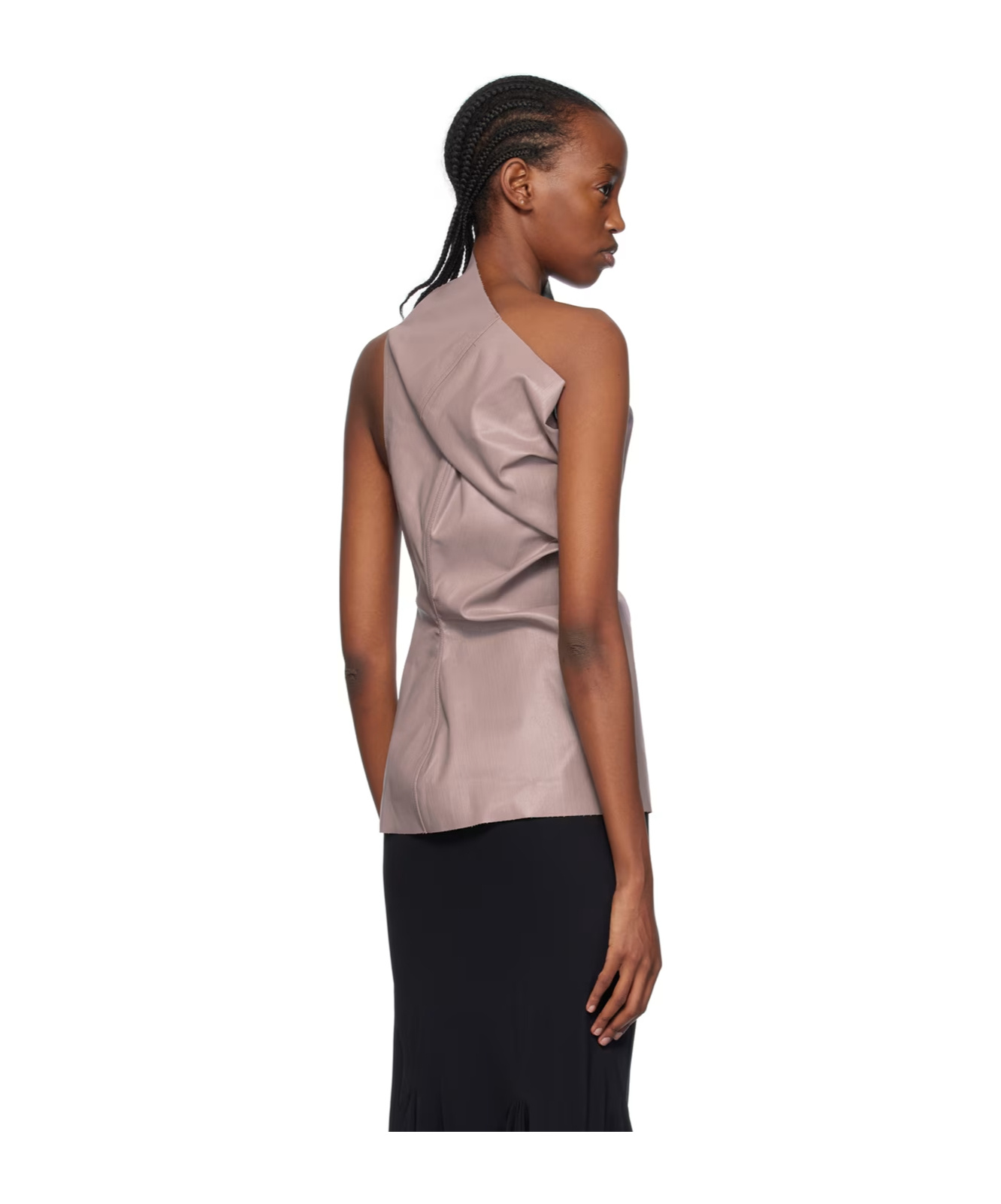 RICK OWENS ATHENA ONE-SHOULDER TANK TOLP 