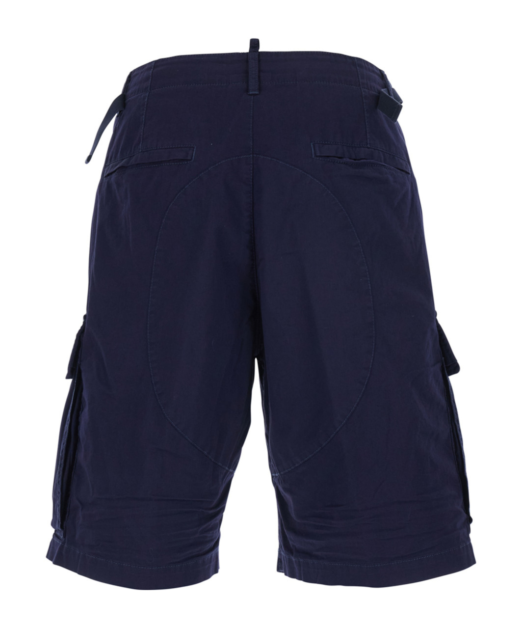 Dsquared2 Men Blue Shorts With Wide Leg And Four Flap Pockets With Buttons In Cotton Stretch Man In Blue