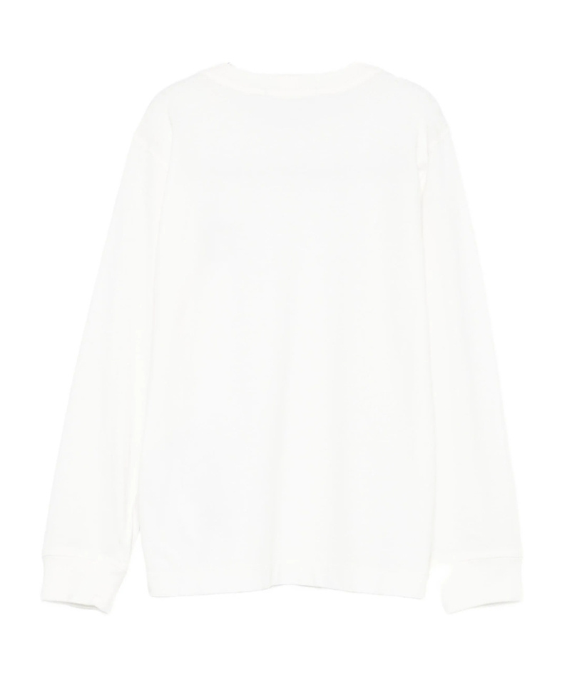 Stone Island Logo-patch Sweatshirt In White