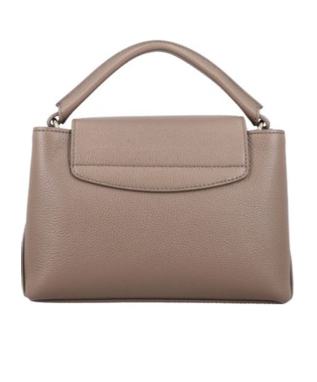 Bally Logo Engraved Foldover Top Tote Bag In Nude