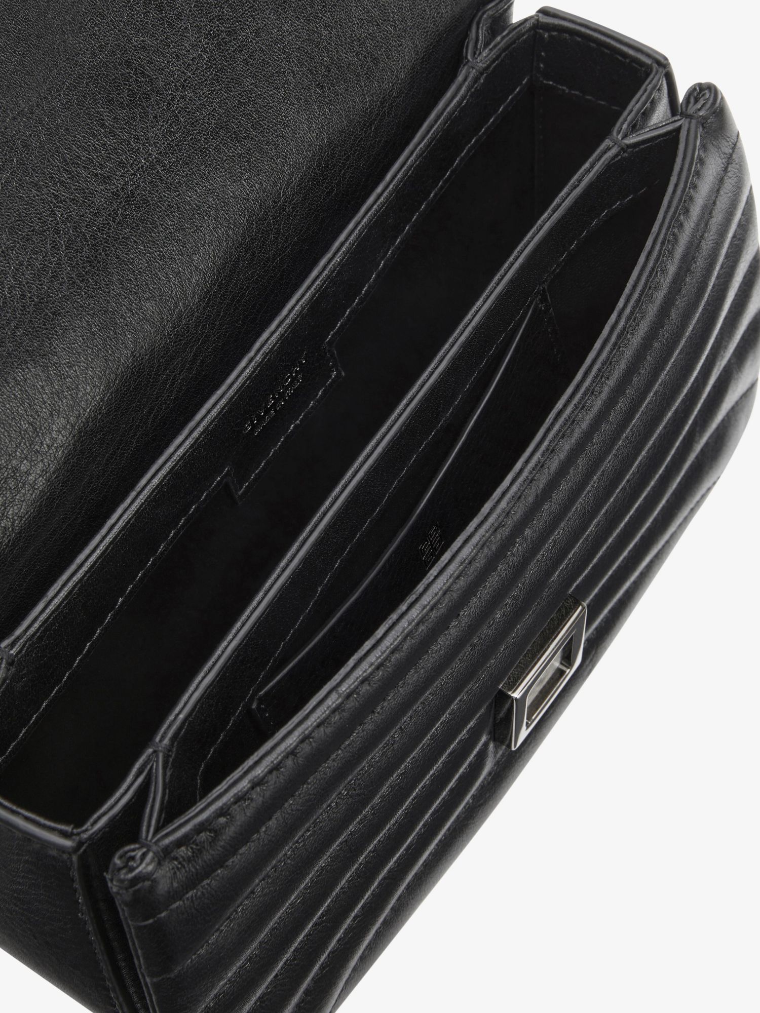 Givenchy Women Black Leather Small 4g Soft Shoulder Bag In Black