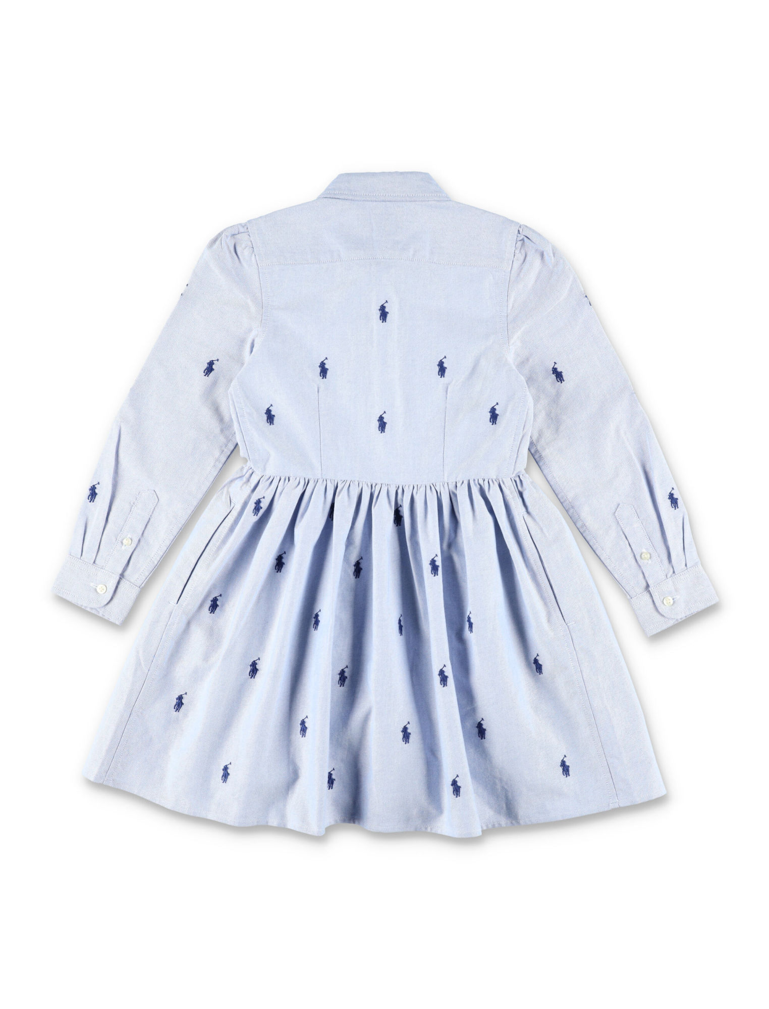 Polo Ralph Lauren Horses Shirt Dress In Blue