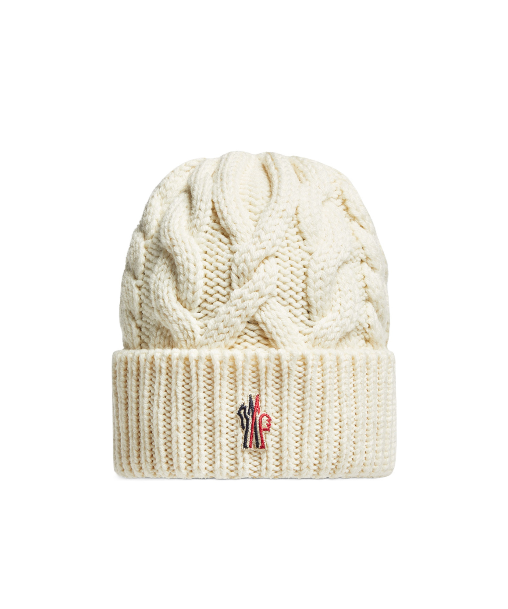 Moncler Wool Knitted Hat In White
