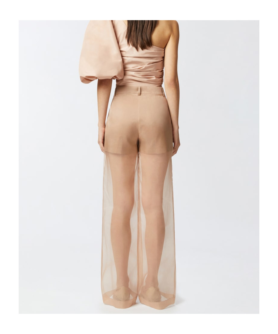 Pinko Belt Loops Slacks In Nude