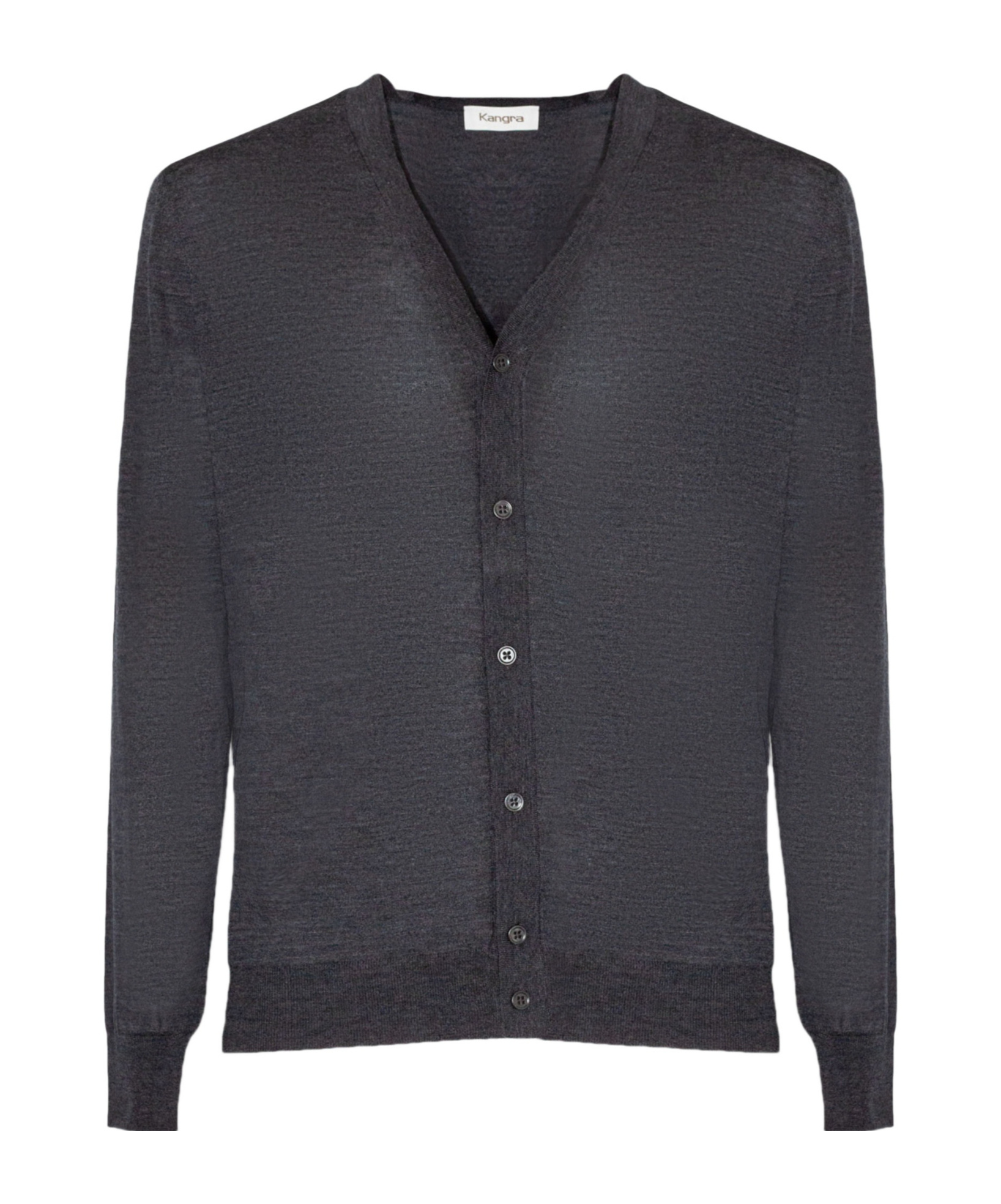 Kangra Cashmere Kangra V-neck Cardigan Knitwear In Grey