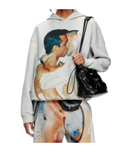 Diesel X Tom Of Finland Foundation Kiss-print Hoodie