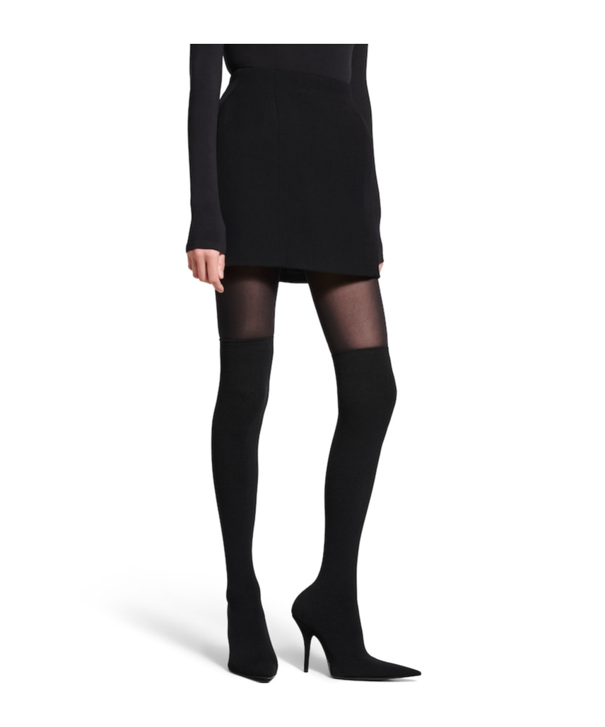 BALENCIAGA BALENCIAGA HOURGLASS DETAIL MINI SKIRT