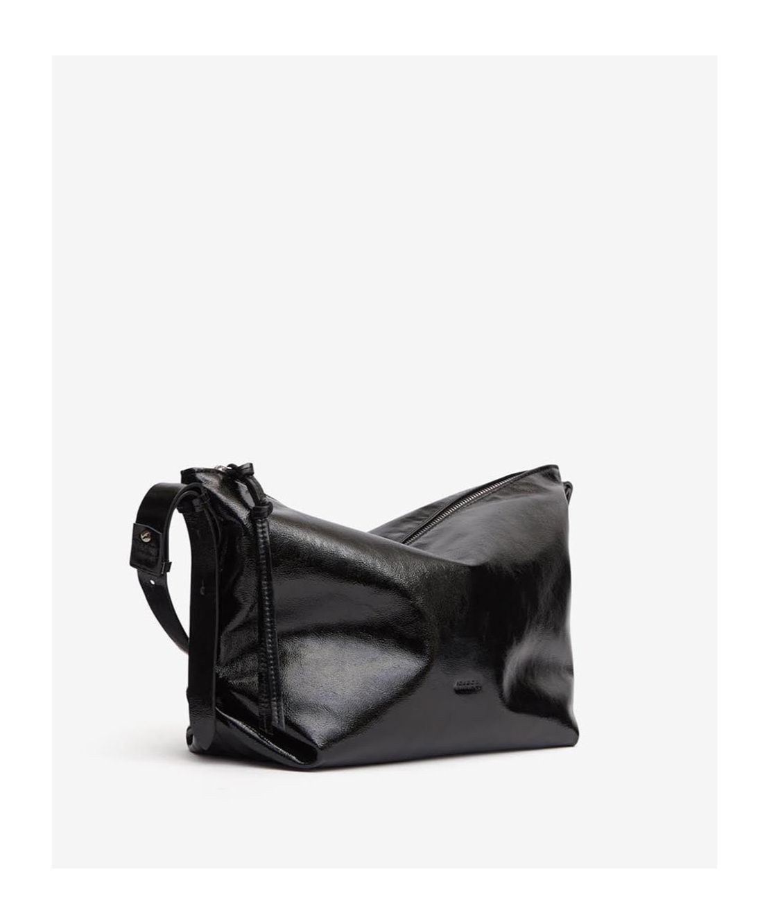 Isabel Marant Leyden Leather Shoulder Bag In Black