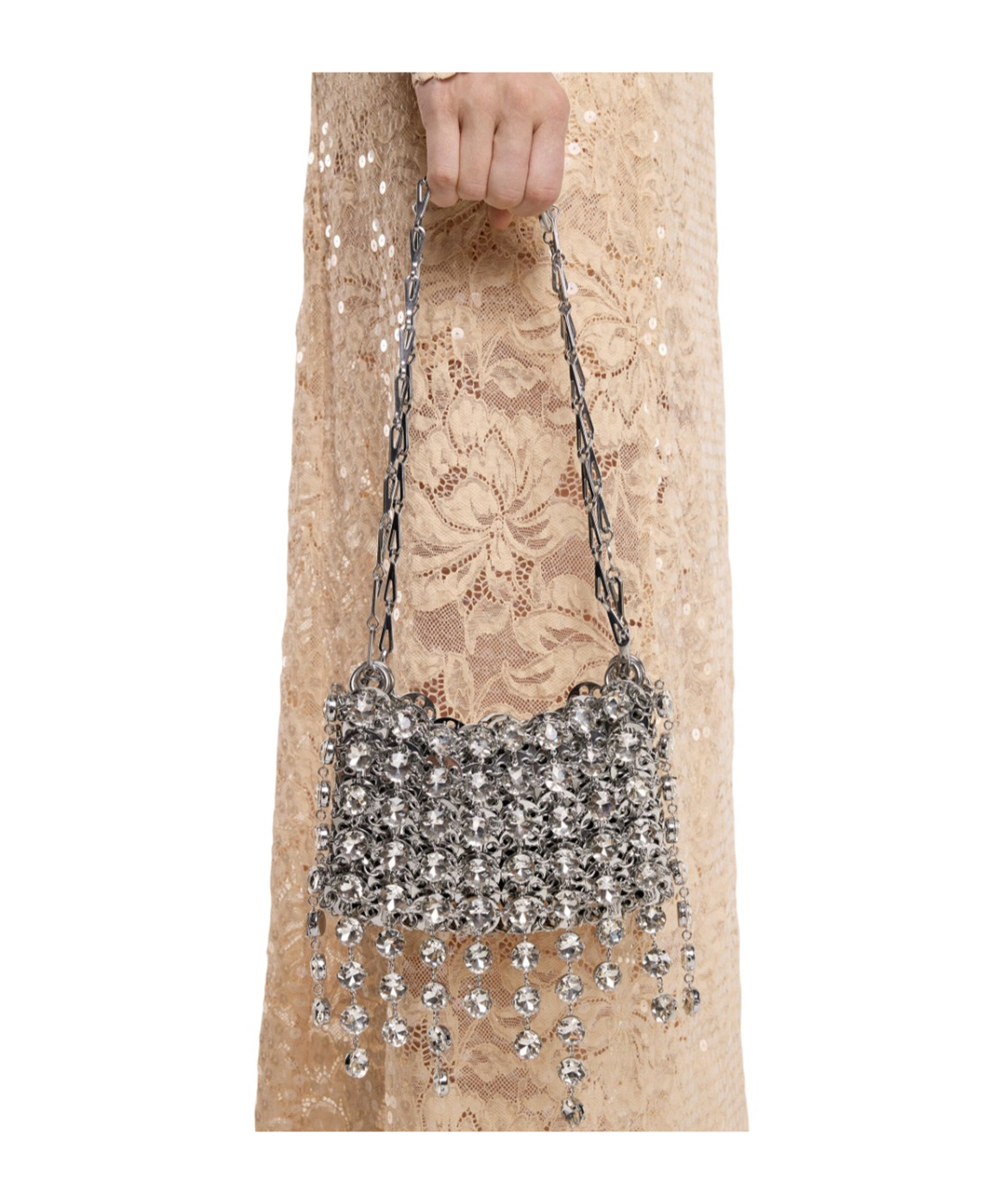 Rabanne 1969 Nano Bag In Gray