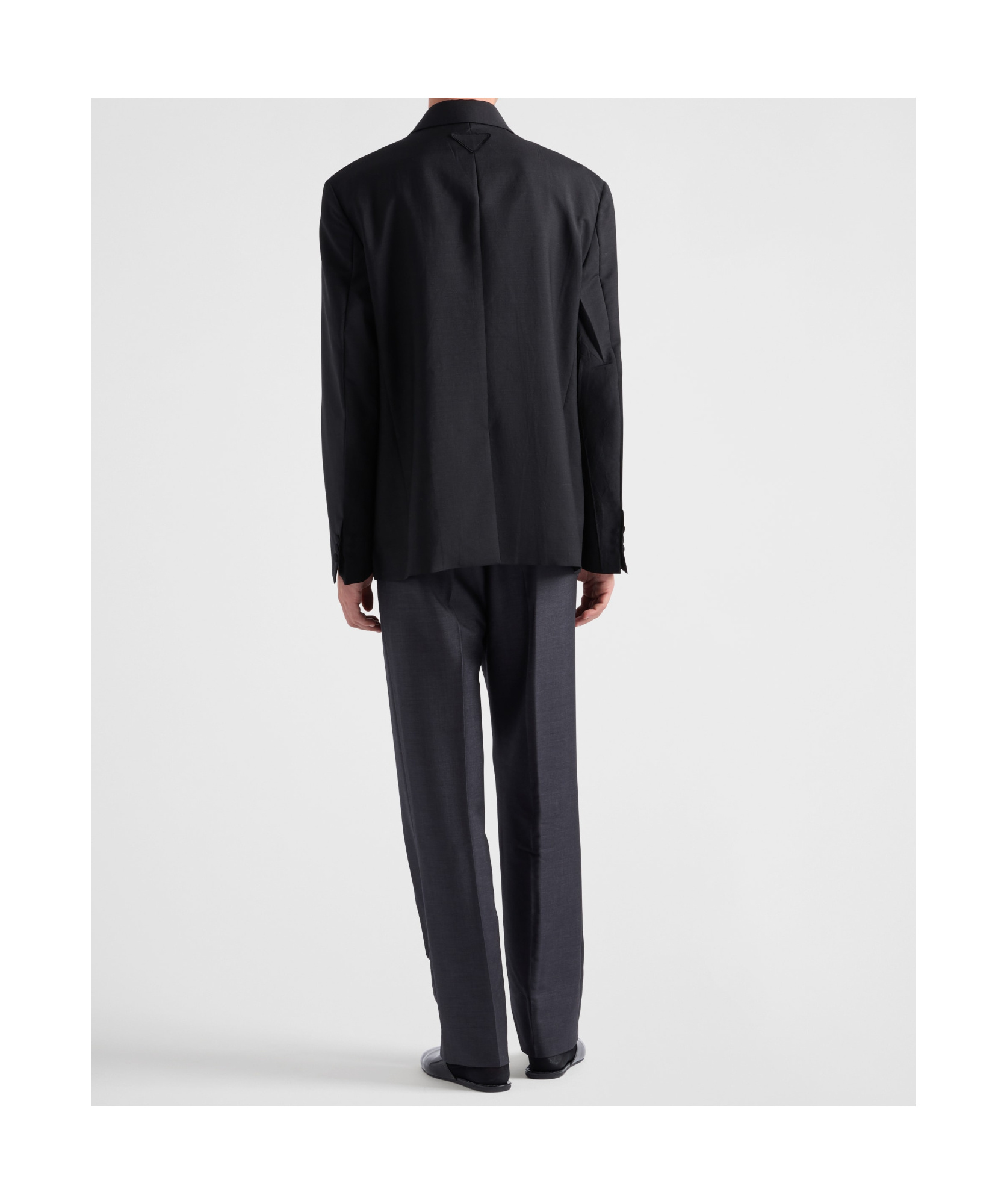 Prada Wide-leg Trousers In Black