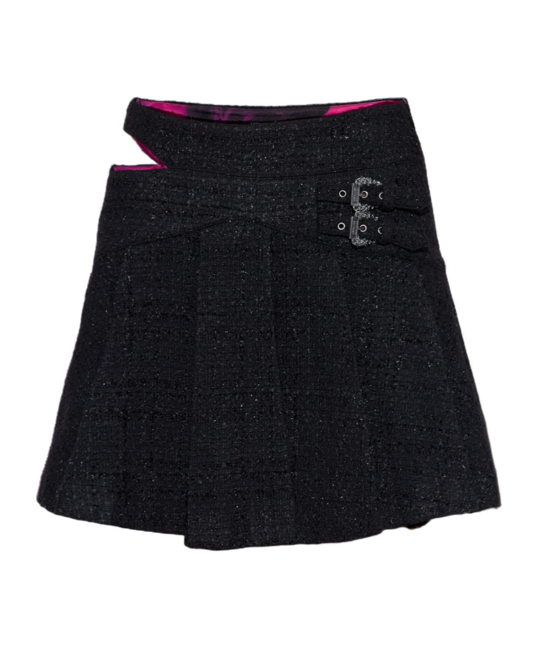 Versace Jeans Pleated Skirt In Black