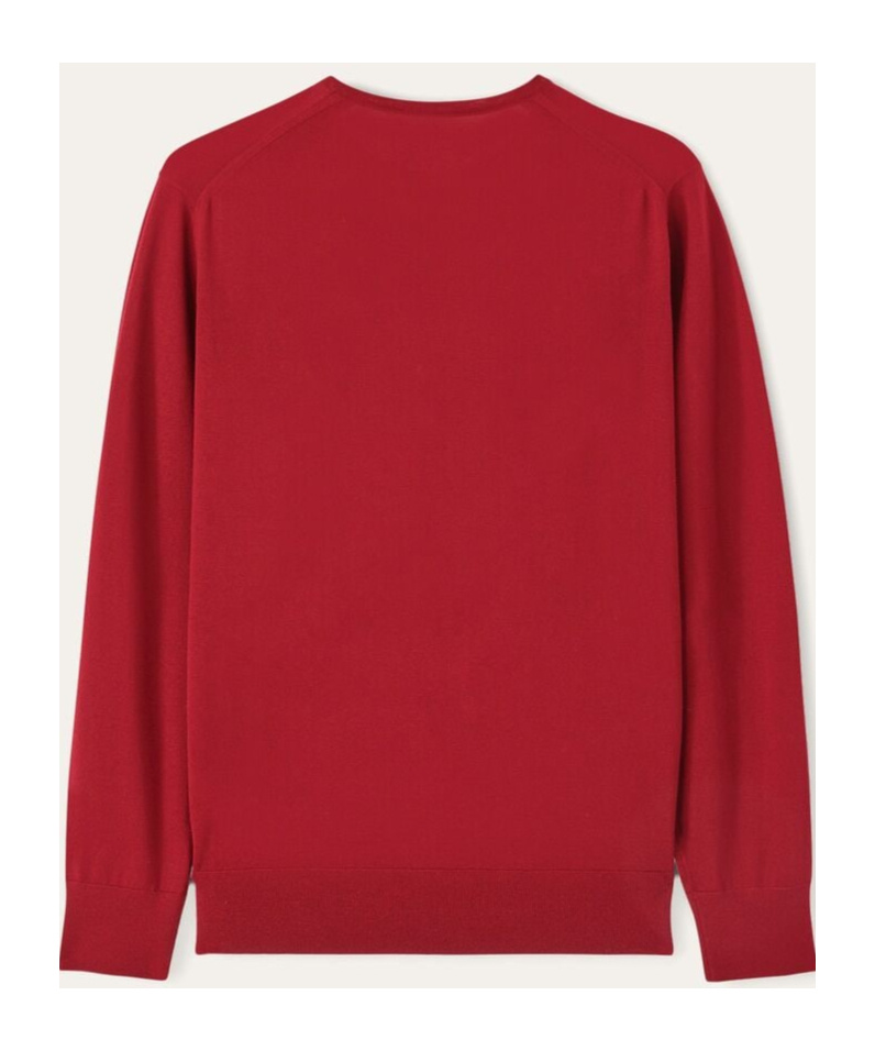 Loro Piana Long-sleeved Sweater In Pure Color Tibetan Red